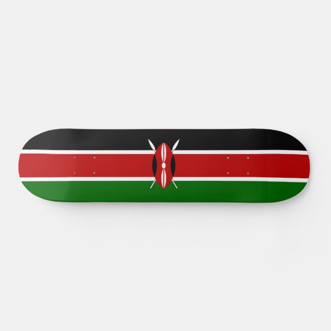 Kenya Flag Skateboard (Horz)