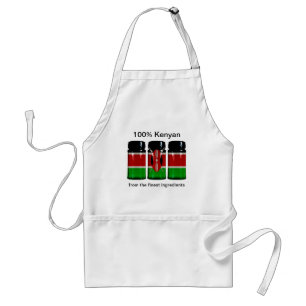 Kenya Flag Spice Jars Apron