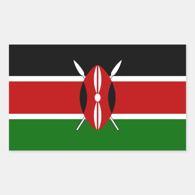 Kenya Flag Sticker (Front)