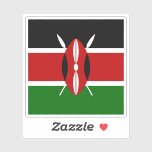 Kenya Flag sticker, Kenya country holiday /sports