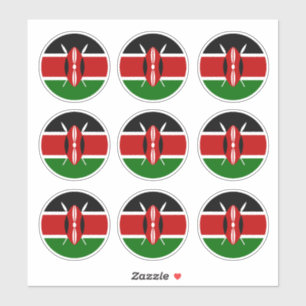 Kenya Flag sticker & Kenya country travel /sports
