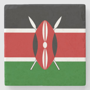 Kenya Flag Stone Coaster