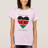 Kenya Flag Sweetheart T-Shirt