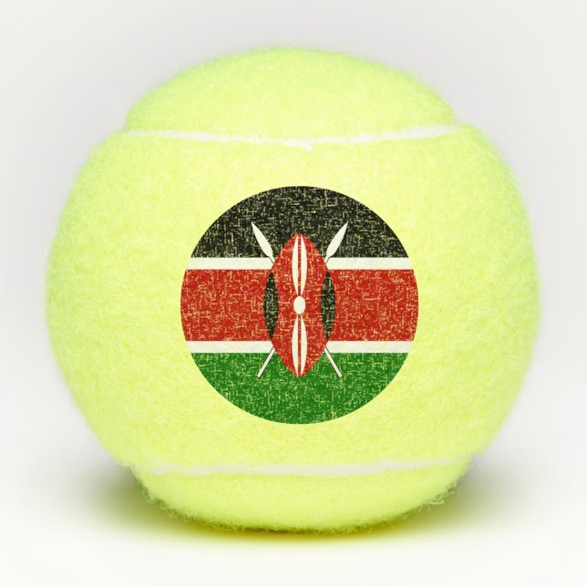 Kenya Flag Tennis Balls (Front)