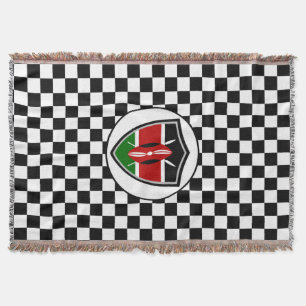 Kenya flag throw blanket