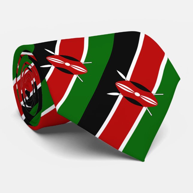 Kenya Flag Tie (Rolled)