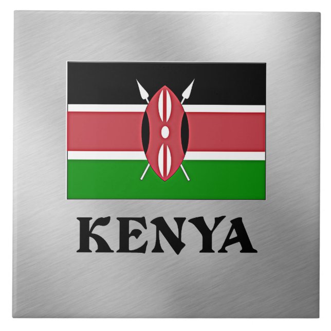 Kenya flag  tile (Front)