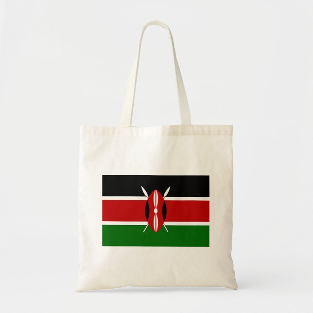 Kenya Flag Tote Bag (Front)
