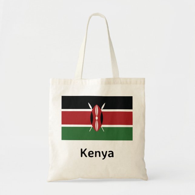 Kenya Flag Tote Bag (Front)
