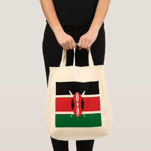 Kenya flag tote bag