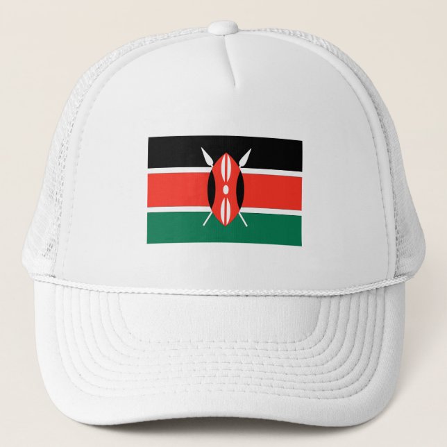 Kenya Flag Trucker Hat (Front)