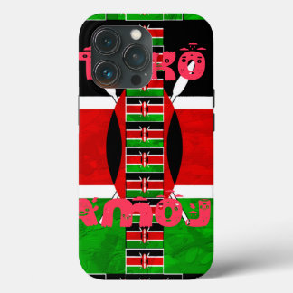 Kenya Flag: Tuko Pamoja - Unity Art Design iPhone 13 Pro Case