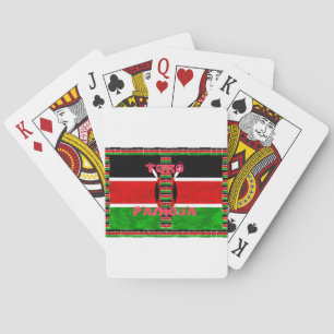 Kenya Flag: Tuko Pamoja - Unity Art Design Playing Cards
