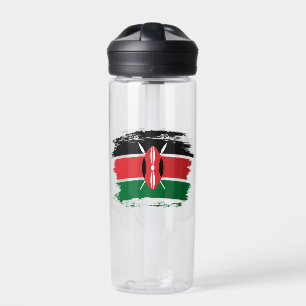 Kenya flag water bottle