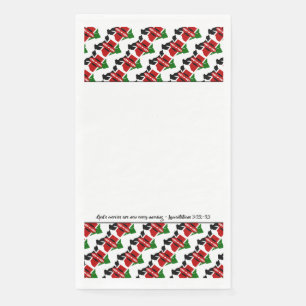 Kenya Flag with Christian Bible Verse Napkin