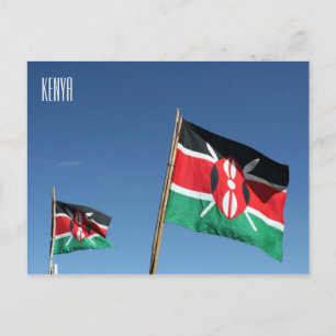 kenya flags postcard