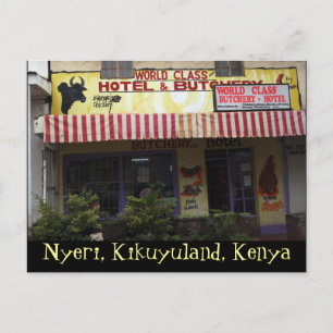 Kenya Funny Sign Postcard