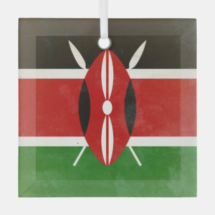 Kenya Glass Tree Decoration