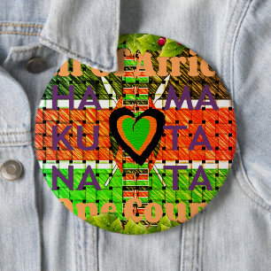 Kenya Hakuna Matata 6 Cm Round Badge