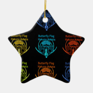 Kenya Hakuna Matata Ceramic Tree Decoration
