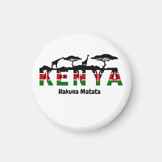 Kenya Hakuna Matata Fridge Magnet. Magnet