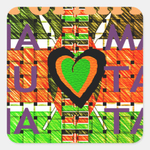 Kenya Hakuna Matata Square Sticker