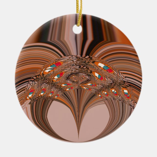 Kenya HakunaMatata Tradition Colour designs.png Ceramic Tree Decoration (Front)