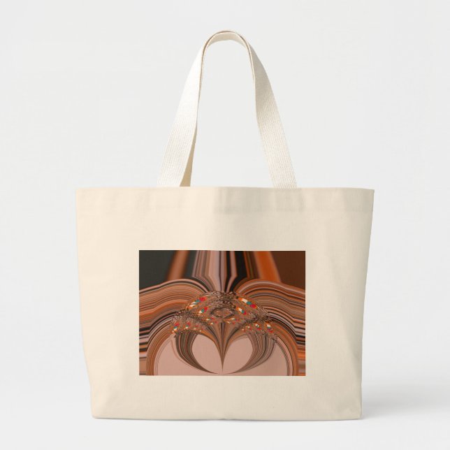 Kenya HakunaMatata Tradition Colour designs.png Large Tote Bag (Front)