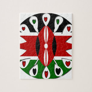 Kenya Hearts Jigsaw Puzzle