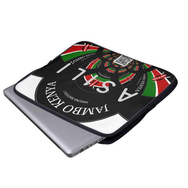 Kenya Heritage: Asili (Origin)  Customisable Laptop Sleeve (Front Bottom)