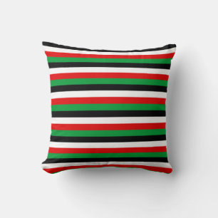 Kenya Jordan Iraq Kuwait flag stripes symbol lines Cushion