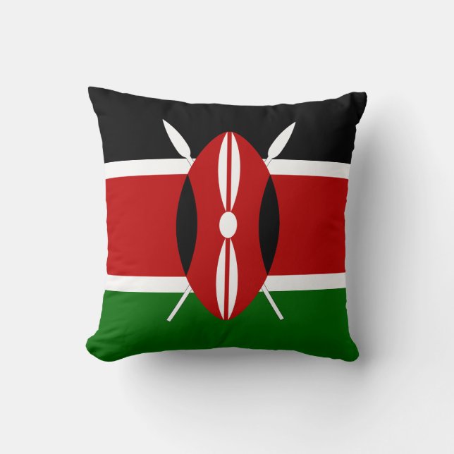 Kenya (Kenyan) Flag Cushion (Front)
