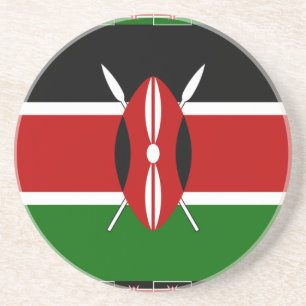Kenya Kenyan Flags Coaster
