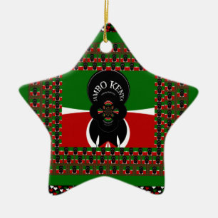 Kenya lovely heats ceramic tree decoration