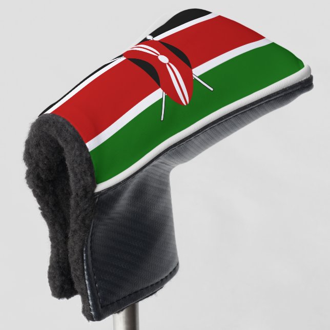 Kenya Maasai flag Bendera ya Kenya Golf Head Cover (3/4 Front)