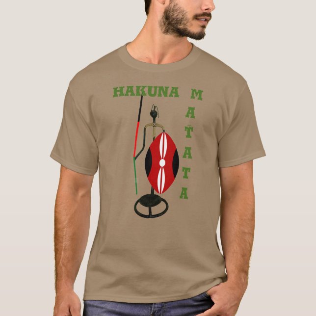 Kenya Mara Safari Basic Dark T-Shirt Template (Front)
