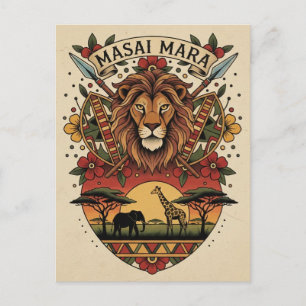 Kenya Masai Mara Postcard