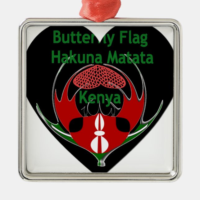 Kenya Metal Tree Decoration (Front)