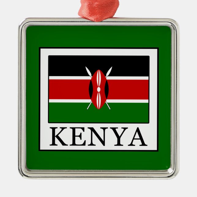 Kenya Metal Tree Decoration (Front)