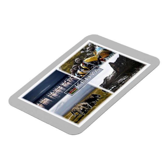 Kenya - Mosaic - Magnet (Left Side)