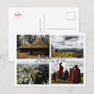 Kenya - Mosaic - Postcard