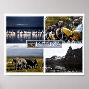 Kenya - Mosaic - Poster