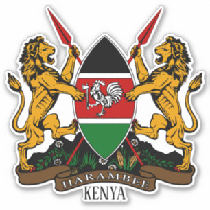 Kenya National Coat Of Arms Patriotic