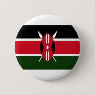 Kenya National Flag 6 Cm Round Badge