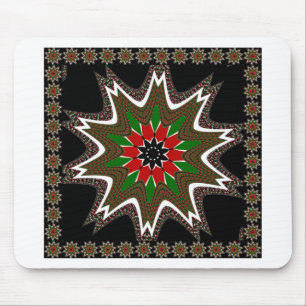 Kenya National Flag Colours Pattern Art Design Mouse Mat