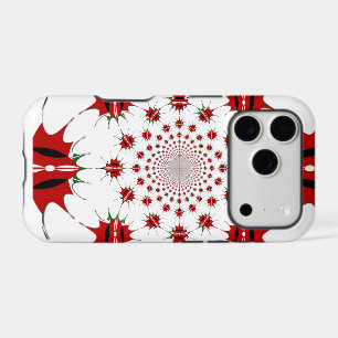 Kenya National Flag Shield Kaleidoscope Pattern