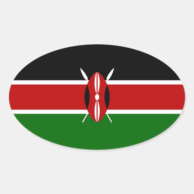 KENYA OVAL STICKER (Front)