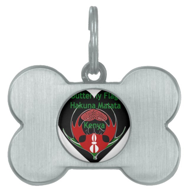 Kenya Pet Name Tag (Front)