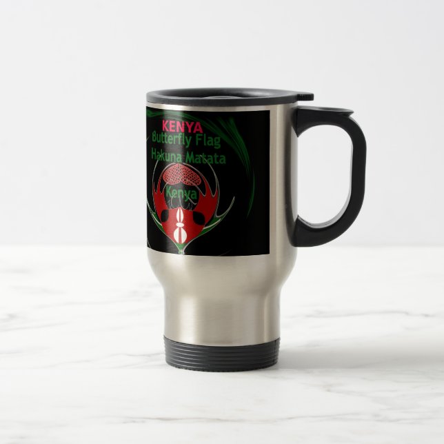 Kenya Raha Hakuna Matata.jpg Travel Mug (Right)