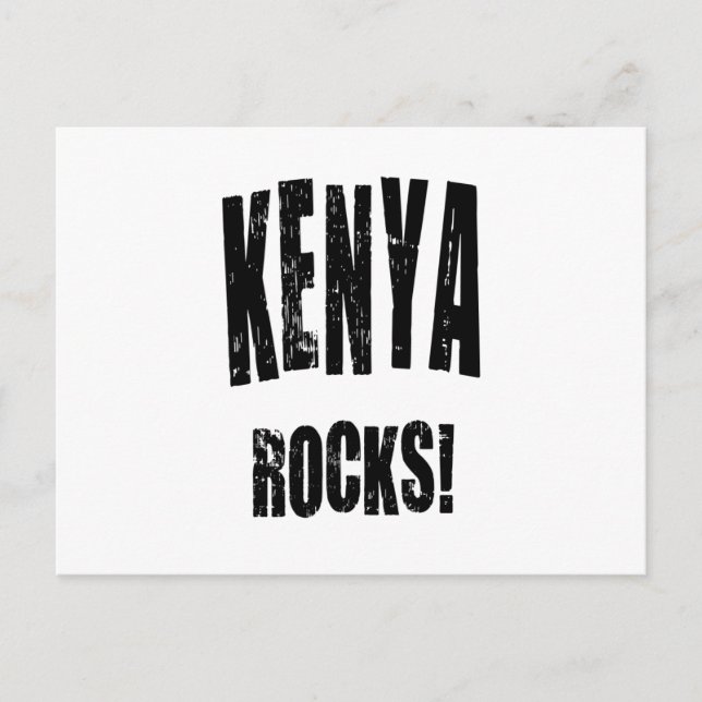 Kenya Rocks! Postcard (Front)